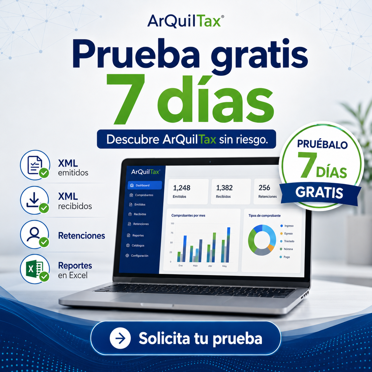 Prueba gratis de ArQuiITax por 7 dias